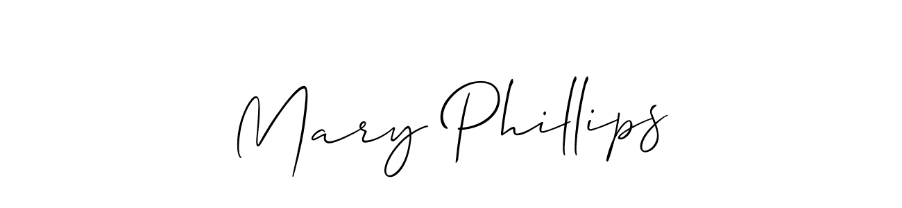 Allison_Script is a professional signature style that is perfect for those who want to add a touch of class to their signature. It is also a great choice for those who want to make their signature more unique. Get Mary Phillips name to fancy signature for free. Mary Phillips signature style 2 images and pictures png