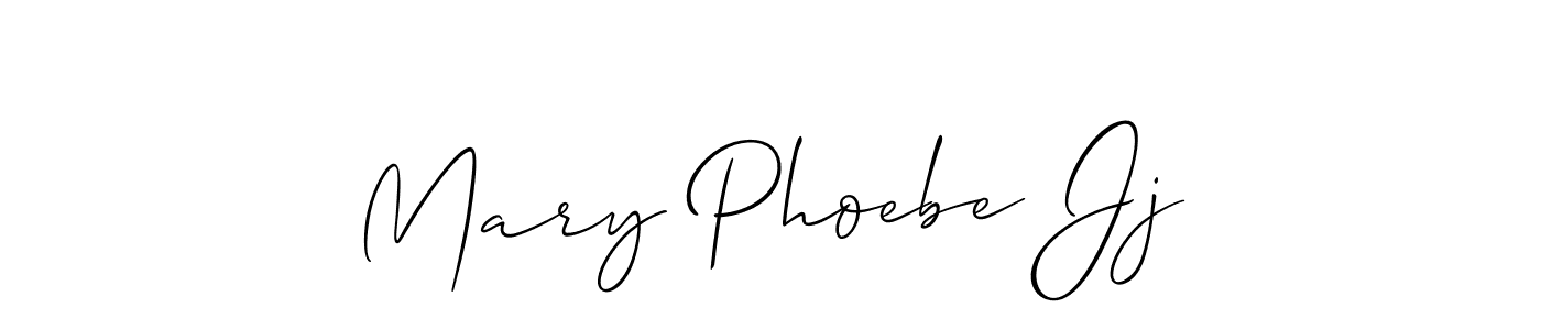 Make a beautiful signature design for name Mary Phoebe Jj. With this signature (Allison_Script) style, you can create a handwritten signature for free. Mary Phoebe Jj signature style 2 images and pictures png