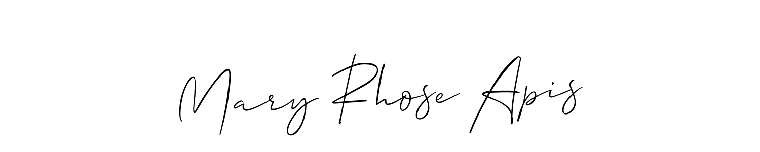 Make a short Mary Rhose Apis signature style. Manage your documents anywhere anytime using Allison_Script. Create and add eSignatures, submit forms, share and send files easily. Mary Rhose Apis signature style 2 images and pictures png