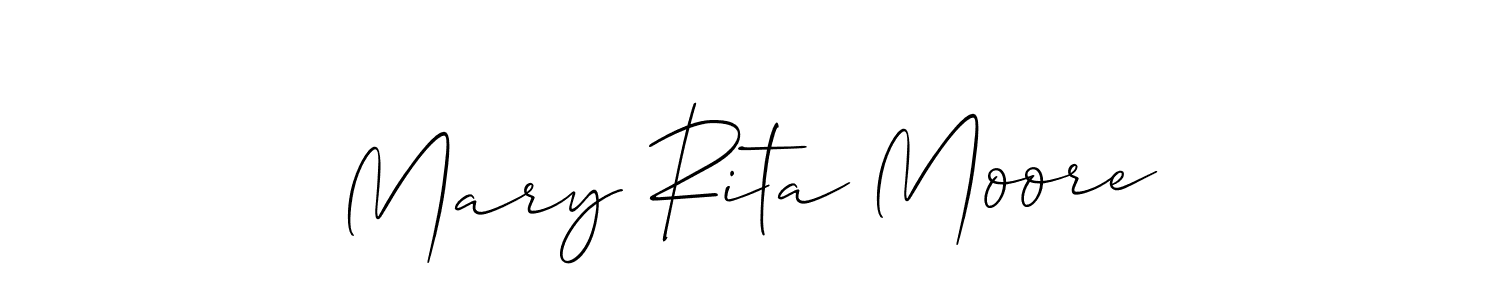 Use a signature maker to create a handwritten signature online. With this signature software, you can design (Allison_Script) your own signature for name Mary Rita Moore. Mary Rita Moore signature style 2 images and pictures png