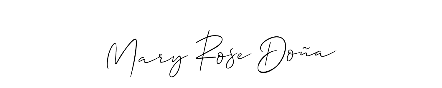 Also You can easily find your signature by using the search form. We will create Mary Rose Doña name handwritten signature images for you free of cost using Allison_Script sign style. Mary Rose Doña signature style 2 images and pictures png