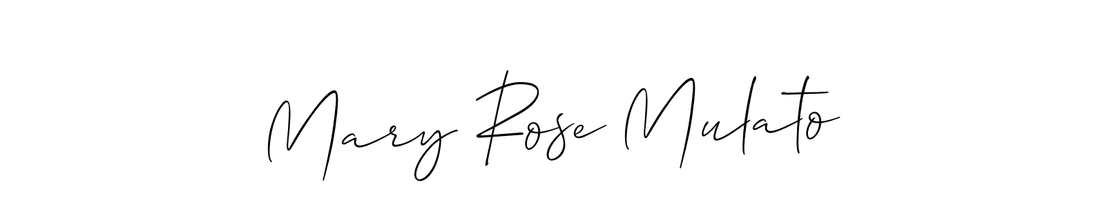 Design your own signature with our free online signature maker. With this signature software, you can create a handwritten (Allison_Script) signature for name Mary Rose Mulato. Mary Rose Mulato signature style 2 images and pictures png