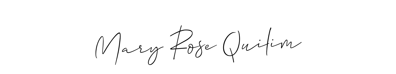 if you are searching for the best signature style for your name Mary Rose Quilim. so please give up your signature search. here we have designed multiple signature styles  using Allison_Script. Mary Rose Quilim signature style 2 images and pictures png