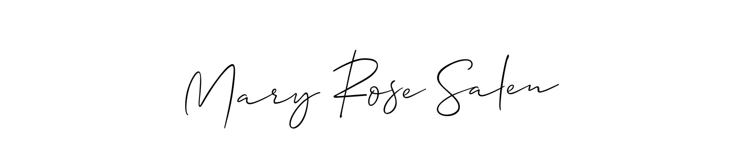 Make a beautiful signature design for name Mary Rose Salen. Use this online signature maker to create a handwritten signature for free. Mary Rose Salen signature style 2 images and pictures png