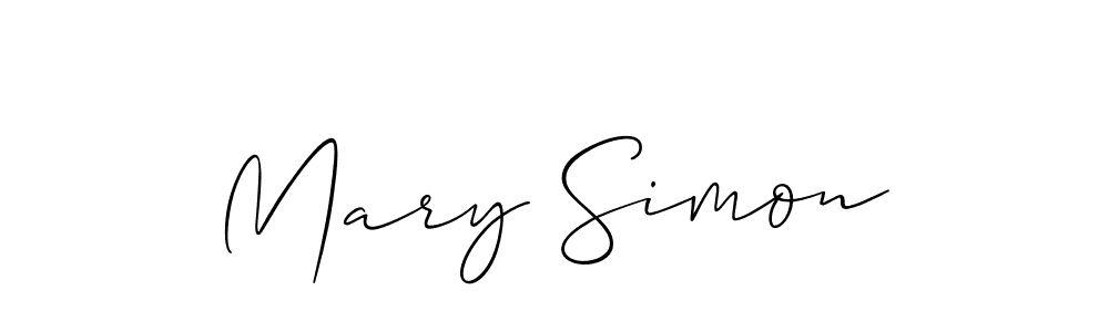 Check out images of Autograph of Mary Simon name. Actor Mary Simon Signature Style. Allison_Script is a professional sign style online. Mary Simon signature style 2 images and pictures png