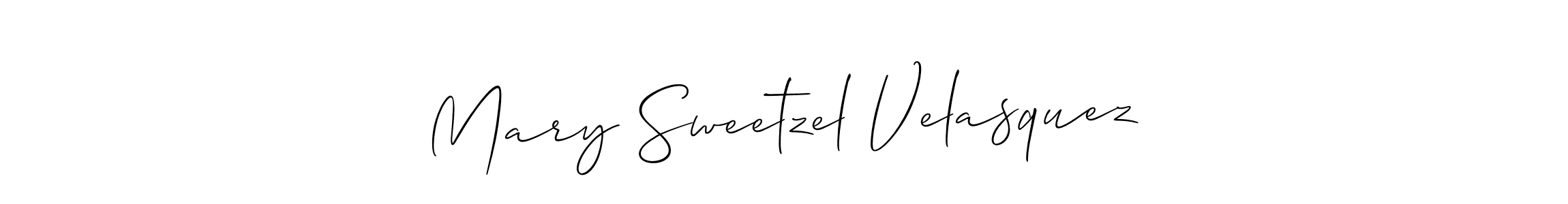 This is the best signature style for the Mary Sweetzel Velasquez name. Also you like these signature font (Allison_Script). Mix name signature. Mary Sweetzel Velasquez signature style 2 images and pictures png