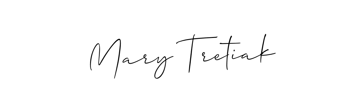 Use a signature maker to create a handwritten signature online. With this signature software, you can design (Allison_Script) your own signature for name Mary Tretiak. Mary Tretiak signature style 2 images and pictures png