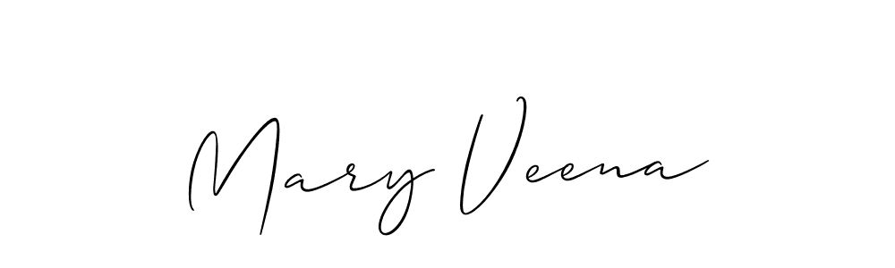 It looks lik you need a new signature style for name Mary Veena. Design unique handwritten (Allison_Script) signature with our free signature maker in just a few clicks. Mary Veena signature style 2 images and pictures png