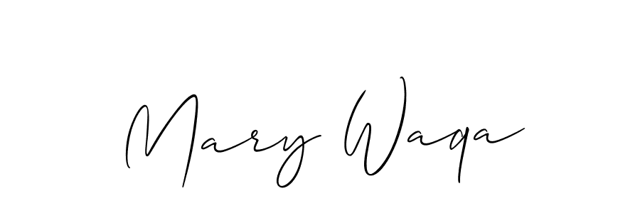 Allison_Script is a professional signature style that is perfect for those who want to add a touch of class to their signature. It is also a great choice for those who want to make their signature more unique. Get Mary Waqa name to fancy signature for free. Mary Waqa signature style 2 images and pictures png