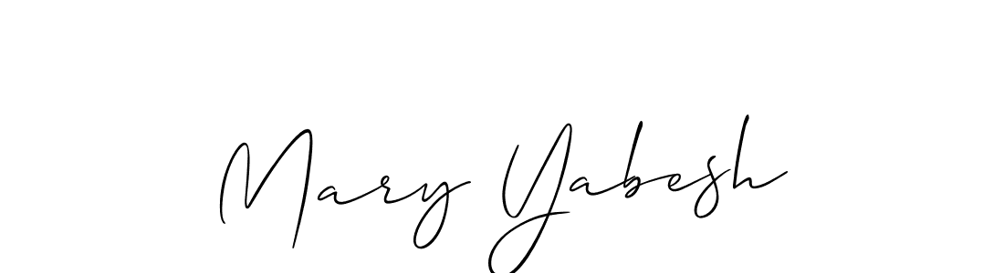 How to make Mary Yabesh name signature. Use Allison_Script style for creating short signs online. This is the latest handwritten sign. Mary Yabesh signature style 2 images and pictures png