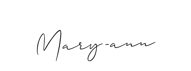 Also we have Mary-ann name is the best signature style. Create professional handwritten signature collection using Allison_Script autograph style. Mary-ann signature style 2 images and pictures png