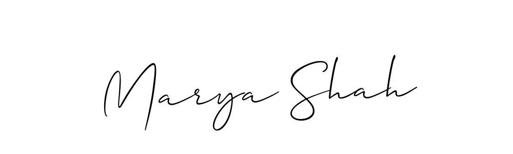 How to Draw Marya Shah signature style? Allison_Script is a latest design signature styles for name Marya Shah. Marya Shah signature style 2 images and pictures png