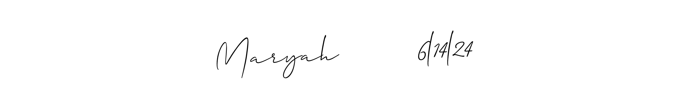 Make a beautiful signature design for name Maryah         6l14l24. Use this online signature maker to create a handwritten signature for free. Maryah         6l14l24 signature style 2 images and pictures png