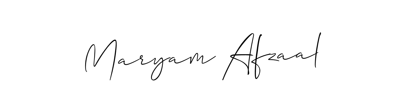 The best way (Allison_Script) to make a short signature is to pick only two or three words in your name. The name Maryam Afzaal include a total of six letters. For converting this name. Maryam Afzaal signature style 2 images and pictures png