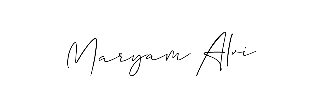 It looks lik you need a new signature style for name Maryam Alvi. Design unique handwritten (Allison_Script) signature with our free signature maker in just a few clicks. Maryam Alvi signature style 2 images and pictures png