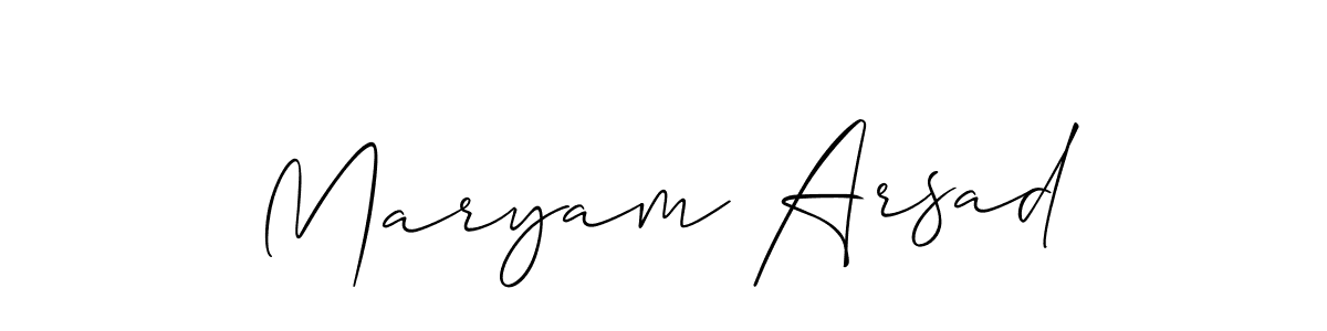 Similarly Allison_Script is the best handwritten signature design. Signature creator online .You can use it as an online autograph creator for name Maryam Arsad. Maryam Arsad signature style 2 images and pictures png