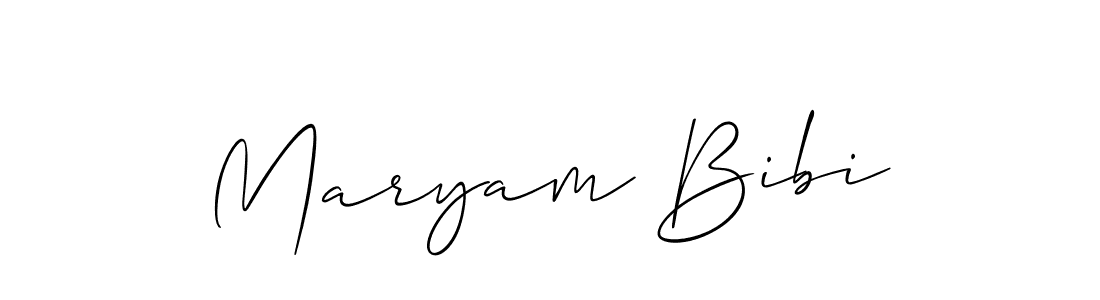 Best and Professional Signature Style for Maryam Bibi. Allison_Script Best Signature Style Collection. Maryam Bibi signature style 2 images and pictures png