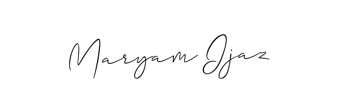 Make a beautiful signature design for name Maryam Ijaz. Use this online signature maker to create a handwritten signature for free. Maryam Ijaz signature style 2 images and pictures png