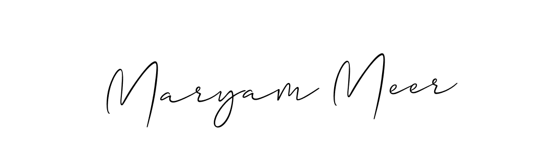 How to Draw Maryam Meer signature style? Allison_Script is a latest design signature styles for name Maryam Meer. Maryam Meer signature style 2 images and pictures png