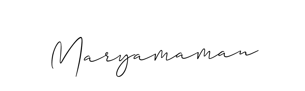 Create a beautiful signature design for name Maryamaman. With this signature (Allison_Script) fonts, you can make a handwritten signature for free. Maryamaman signature style 2 images and pictures png