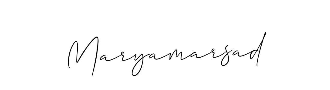 You can use this online signature creator to create a handwritten signature for the name Maryamarsad. This is the best online autograph maker. Maryamarsad signature style 2 images and pictures png