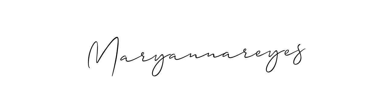Maryannareyes stylish signature style. Best Handwritten Sign (Allison_Script) for my name. Handwritten Signature Collection Ideas for my name Maryannareyes. Maryannareyes signature style 2 images and pictures png
