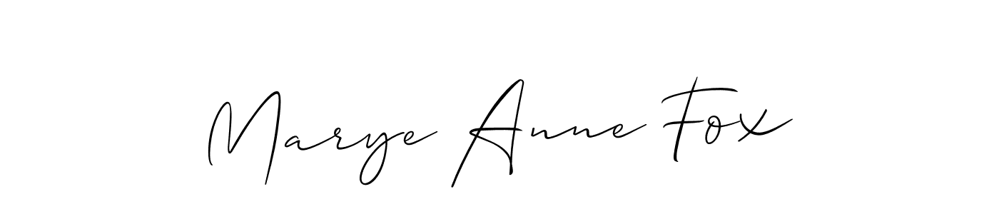 Once you've used our free online signature maker to create your best signature Allison_Script style, it's time to enjoy all of the benefits that Marye Anne Fox name signing documents. Marye Anne Fox signature style 2 images and pictures png