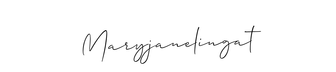 Make a beautiful signature design for name Maryjanelingat. With this signature (Allison_Script) style, you can create a handwritten signature for free. Maryjanelingat signature style 2 images and pictures png