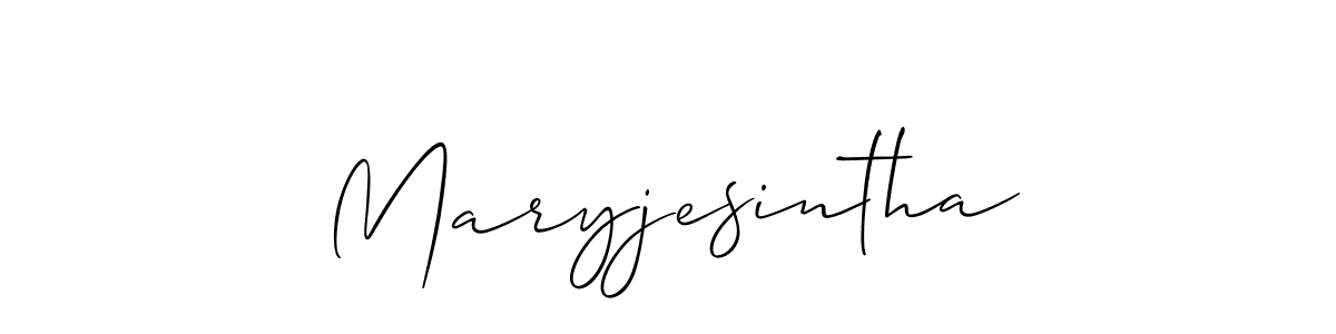 It looks lik you need a new signature style for name Maryjesintha. Design unique handwritten (Allison_Script) signature with our free signature maker in just a few clicks. Maryjesintha signature style 2 images and pictures png