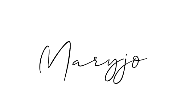 How to make Maryjo name signature. Use Allison_Script style for creating short signs online. This is the latest handwritten sign. Maryjo signature style 2 images and pictures png