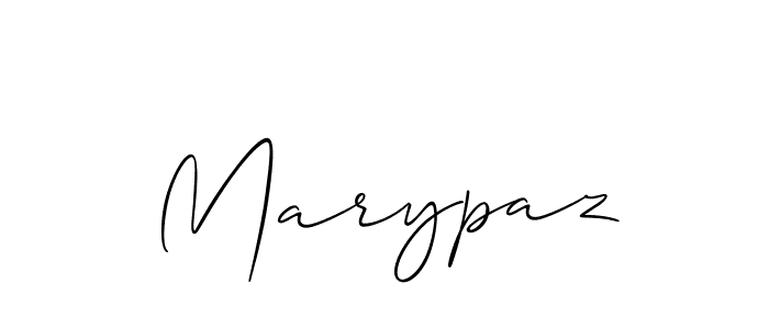 Create a beautiful signature design for name Marypaz. With this signature (Allison_Script) fonts, you can make a handwritten signature for free. Marypaz signature style 2 images and pictures png