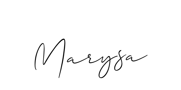 Create a beautiful signature design for name Marysa. With this signature (Allison_Script) fonts, you can make a handwritten signature for free. Marysa signature style 2 images and pictures png