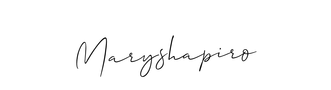 Create a beautiful signature design for name Maryshapiro. With this signature (Allison_Script) fonts, you can make a handwritten signature for free. Maryshapiro signature style 2 images and pictures png