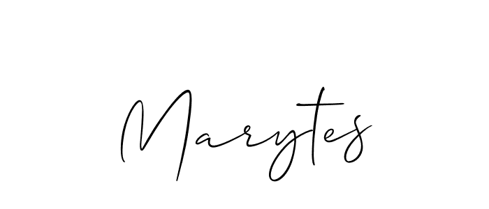 Create a beautiful signature design for name Marytes. With this signature (Allison_Script) fonts, you can make a handwritten signature for free. Marytes signature style 2 images and pictures png