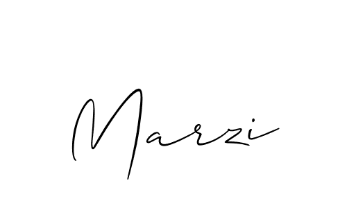 Design your own signature with our free online signature maker. With this signature software, you can create a handwritten (Allison_Script) signature for name Marzi. Marzi signature style 2 images and pictures png