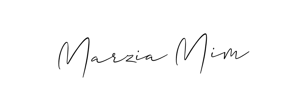 Make a short Marzia Mim signature style. Manage your documents anywhere anytime using Allison_Script. Create and add eSignatures, submit forms, share and send files easily. Marzia Mim signature style 2 images and pictures png