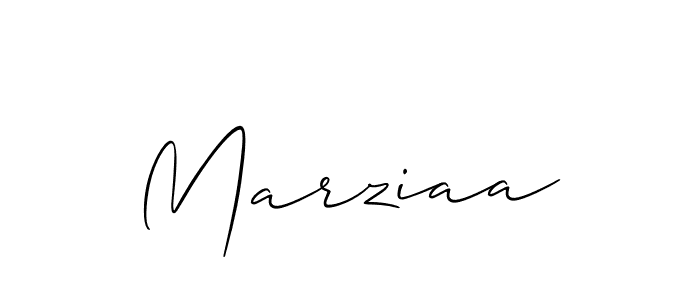 How to make Marziaa name signature. Use Allison_Script style for creating short signs online. This is the latest handwritten sign. Marziaa signature style 2 images and pictures png
