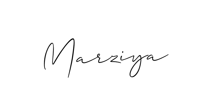 Marziya stylish signature style. Best Handwritten Sign (Allison_Script) for my name. Handwritten Signature Collection Ideas for my name Marziya. Marziya signature style 2 images and pictures png