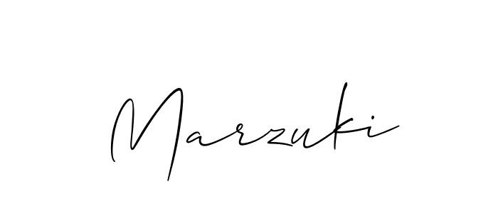 How to Draw Marzuki signature style? Allison_Script is a latest design signature styles for name Marzuki. Marzuki signature style 2 images and pictures png