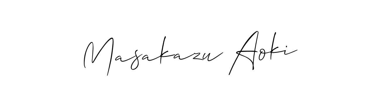 Here are the top 10 professional signature styles for the name Masakazu Aoki. These are the best autograph styles you can use for your name. Masakazu Aoki signature style 2 images and pictures png