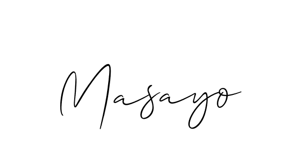 if you are searching for the best signature style for your name Masayo. so please give up your signature search. here we have designed multiple signature styles  using Allison_Script. Masayo signature style 2 images and pictures png