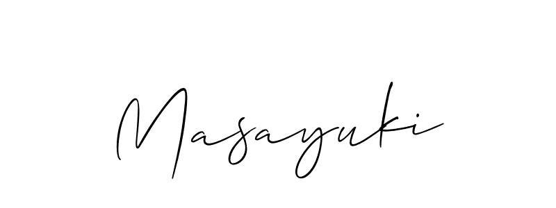 Also we have Masayuki name is the best signature style. Create professional handwritten signature collection using Allison_Script autograph style. Masayuki signature style 2 images and pictures png