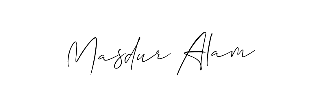 It looks lik you need a new signature style for name Masdur Alam. Design unique handwritten (Allison_Script) signature with our free signature maker in just a few clicks. Masdur Alam signature style 2 images and pictures png