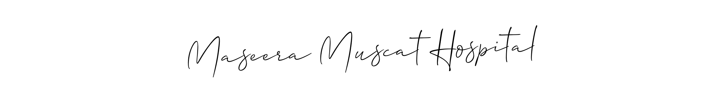 Similarly Allison_Script is the best handwritten signature design. Signature creator online .You can use it as an online autograph creator for name Maseera Muscat Hospital. Maseera Muscat Hospital signature style 2 images and pictures png