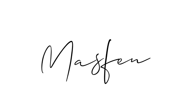 Once you've used our free online signature maker to create your best signature Allison_Script style, it's time to enjoy all of the benefits that Masfen name signing documents. Masfen signature style 2 images and pictures png