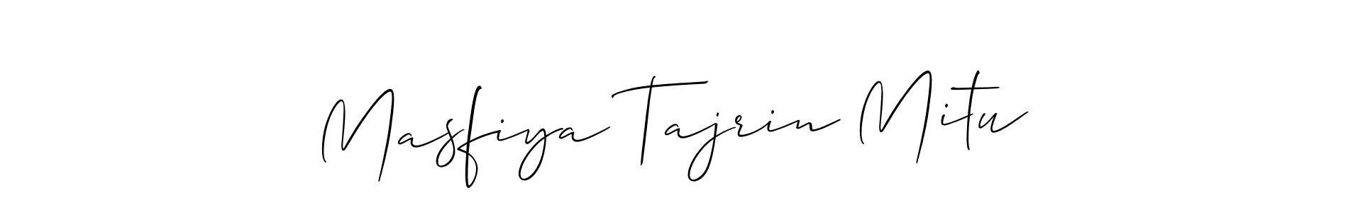Here are the top 10 professional signature styles for the name Masfiya Tajrin Mitu. These are the best autograph styles you can use for your name. Masfiya Tajrin Mitu signature style 2 images and pictures png
