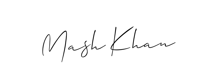 How to make Mash Khan signature? Allison_Script is a professional autograph style. Create handwritten signature for Mash Khan name. Mash Khan signature style 2 images and pictures png