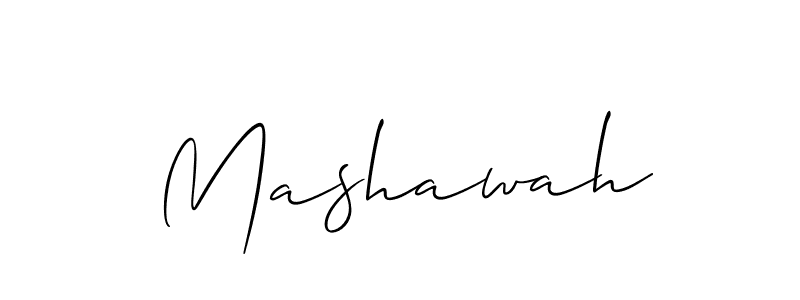How to make Mashawah name signature. Use Allison_Script style for creating short signs online. This is the latest handwritten sign. Mashawah signature style 2 images and pictures png