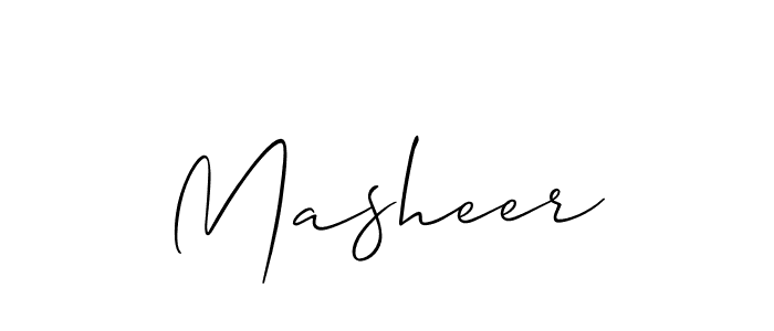 How to make Masheer name signature. Use Allison_Script style for creating short signs online. This is the latest handwritten sign. Masheer signature style 2 images and pictures png