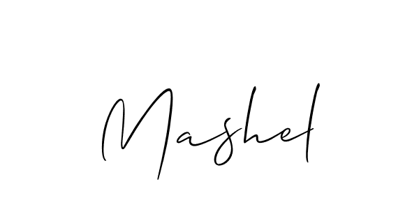 Also we have Mashel name is the best signature style. Create professional handwritten signature collection using Allison_Script autograph style. Mashel signature style 2 images and pictures png